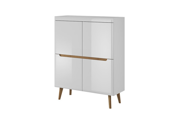 Mūsdienīgs koka komoda sidebords Komodas 107cm XXL zemās plaukti.