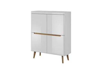 Mūsdienīgs koka komoda sidebords Komodas 107cm XXL zemās plaukti.