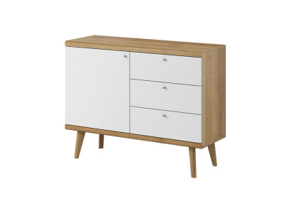Modernais koka komodes sideboards 107cm XXL zemais dēlis