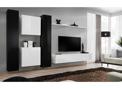 Baltā sienas ietvari dizainera dzīvojamai istabai TV stends Sideboard