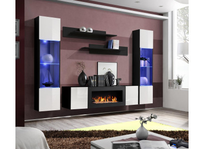 Luksusa dzīvojamā istaba Mūsdienīga dizainera griestu vitrīna galdiņš Iekārtojums