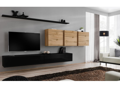 Pilnīgs komplekts 7 daļu TV statīvs Sideboard Dzīvojamā istaba Mūsdienīgs iekārtojums