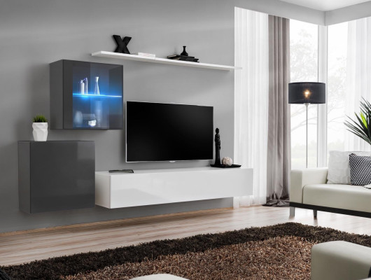 Luksusa komplekts Modernais dzīvojamais sienas skapis Viesistabas mēbeles, plaukts Mēbeles TV statīvs Garnitūra