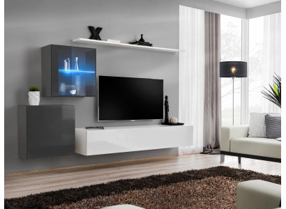 Luksusa komplekts Modernais dzīvojamais sienas skapis Viesistabas mēbeles, plaukts Mēbeles TV statīvs Garnitūra