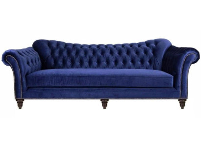 Zila Chesterfield dzīvo istaba Moderns Dizains dīvāni Kanapēja Dizainera Mēbeles Audums