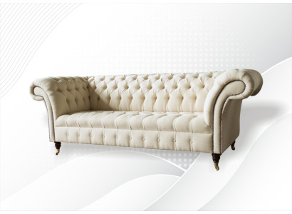 Chesterfield krēmkrāsa auduma dzīvojamā istaba Jaunu radošu modernu dizainu mēbeles Lux Sofa