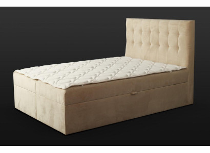 Chesterfield gulta bēša guļamistaba koka mēbeļu dizains eleganta polsterējuma audums