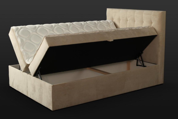Chesterfield gulta bēša guļamistaba koka mēbeļu dizains eleganta polsterējuma audums