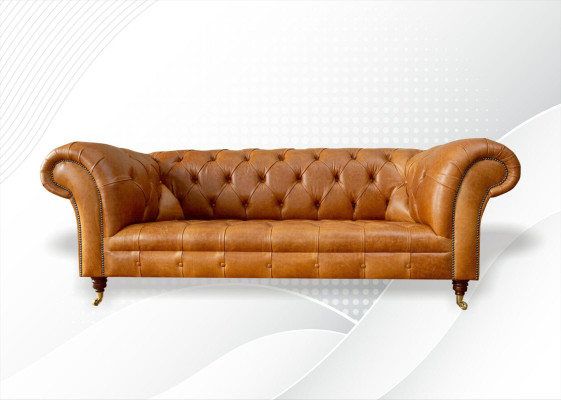 Chesterfield 3 sēdvietīgs dīvāns lazurnidušu moderns dizains ādas sofa radošais mēbeļu.