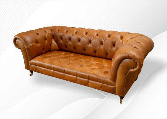 Chesterfield 3 sēdvietīgs dīvāns lazurnidušu moderns dizains ādas sofa radošais mēbeļu.