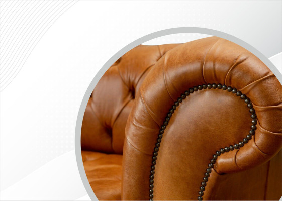 Chesterfield 3 sēdvietīgs dīvāns lazurnidušu moderns dizains ādas sofa radošais mēbeļu.
