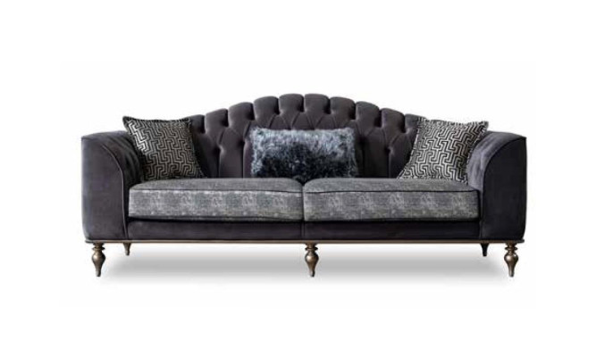 Chesterfield sēdvietu komplekts ar trim vietām galds dizainera dzīvojamā istaba mēbeles