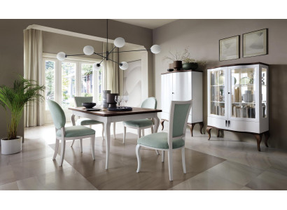 Luksusa mēbeļu ēdamgalds, telpa, dzīvoklis, koka dizaina galda 140/330 cm, jauns