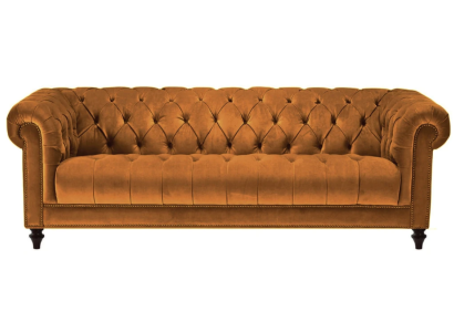 Chesterfield Originals Auduma dizaina divvietīga mīksta mēbeļu dīvāns.