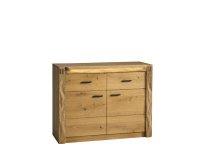 Dizaina komoda Komodes koks Anrihts Moderns sidebords Augsts skapis 116 cm Jauns