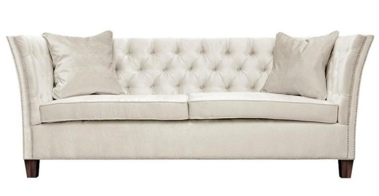 Chesterfield divguļamā sofa gaiši pelēks audums dzīvojamā istaba dizaina polsterēta sofa kreatīva