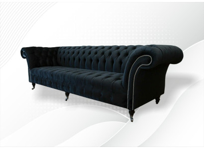 Chesterfield Sofa 4 situs liela polsterējuma dizaina dīvāns Sofa komplekts