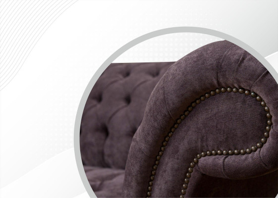 xxl Lielā Sofa dīvāns Chesterfield 265cm Polster Sofas 4 vietu no ādas