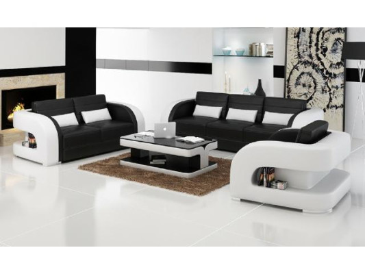 Sofas suites ādas dīvāns USB dīvāns dīvāns dzīvojamā istaba sološu komplekti 3+2+1 Jauns
