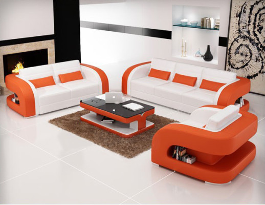 Sofas suites ādas dīvāns USB dīvāns dīvāns dzīvojamā istaba sološu komplekti 3+2+1 Jauns