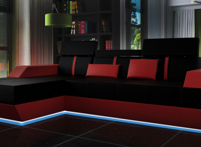 Ādas dīvāngalda dīvānsistaba dīvāns stūra dīvāns USB ādas polsterējošs pielāgotas ražošanas procesā