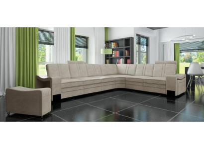 Tekstūras dīvāns Tekstils Polster Stūra dīvāns Dīvāns Sofa Stūra dīvāns Dzīvojamā zona