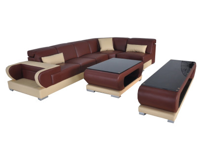 Ādas stūra dīvāns galds gultas dīvāni dīvāni polster telpu ainavas