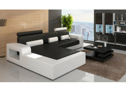 ĀDA * MOD H2209 BETA * STURE KOŽAS DĪVĀNS AR STURU JAUNS SOFA GARNITŪRAS STŪRA DĪVĀNS