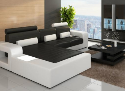 ĀDA * MOD H2209 BETA * STURE KOŽAS DĪVĀNS AR STURU JAUNS SOFA GARNITŪRAS STŪRA DĪVĀNS