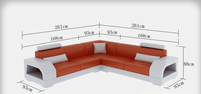 XXL Dīvāns stūra dīvāna ādas dzīvojamās istabas komplekts Moderns dizains G8001B L-forma sofa