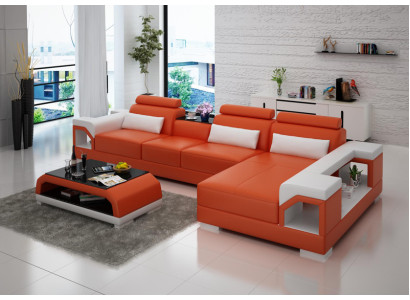Ādas dīvāns mājokļa iekārtojums stūra dīvāns stūri un dizains Modern Sofa G8010C