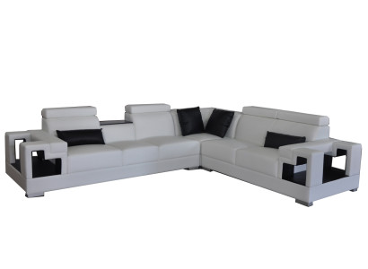 Ādas dīvāns dīvāns dzīvojamā istaba stūra komplekts dizains Modern Sofa L-forma K5001