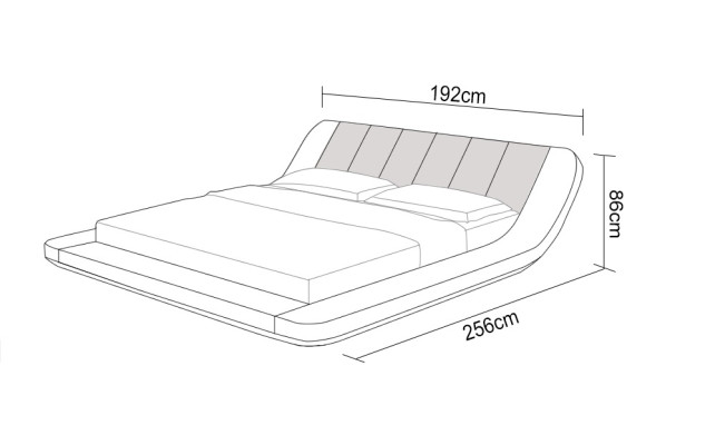 Ādas gultas ar USB, mīkstās gultas, luksusa divguļamās gultas ar 140/160/180 izmēru. LB8826