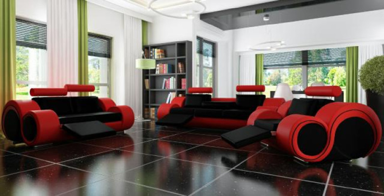 Polstera dīvāns no ādas dīvāniem 3 sēdvietu dzīvojamā istaba jauni tūlītēji