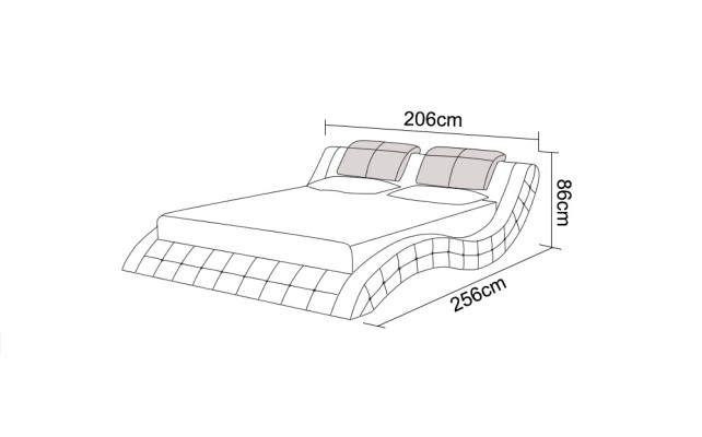 Luxusa ādas gulta USB dizaina polsteris gulta diviem moderns laula 140/160/180 LB8824