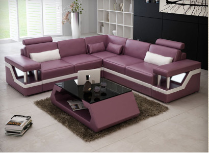 XXL ādas dīvāns ar USB apdares dzīvojamās platības stūra dīvāns ādas stūra dīvāns HAMBURGA II