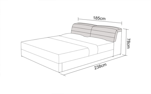 Ādas gultas ar USB polsteri, luksusa divguļamizs ar platums atbilstoši 140/160/180 LB8827.