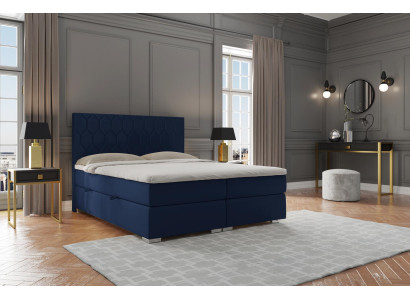 Boxspring gulta viesnīcas dizains žakards luksusa gultas polsterbed funkcija divu