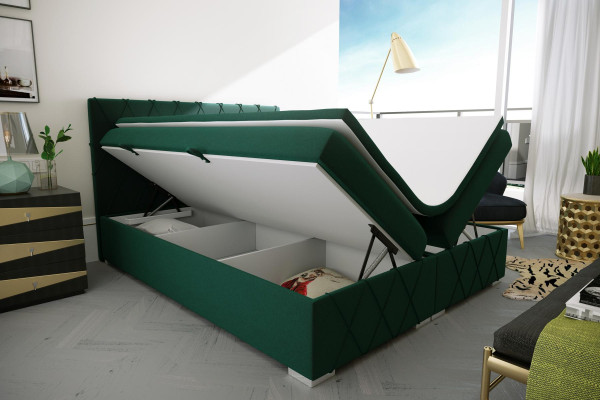 Boxspring gulta viesnīcai divvietīga tekstila luksusa gultas gulta ar atvilktņu funkciju