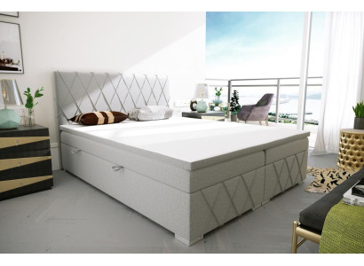 Boxspring gulta viesnīcas divvietīga gulta tekstila luksusa gultas piederumiem gultu kastu funkciju