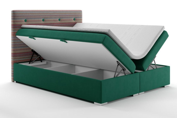 Gulta kastes funkcija Boxspring viesnīca divvietīga komplektēta matraču augšdaļa gultas.