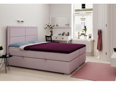 Boxspring Gulta viesnīcai Dubultais Komplektā Matracis Virsmatracis Gultiņas Fīķis Kaste