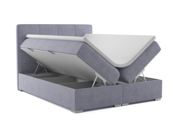 Boxspring gulta viesnīcas divguļamā gultā tekstils luksusa gultas polsteris gultas kastes funkcija jauna
