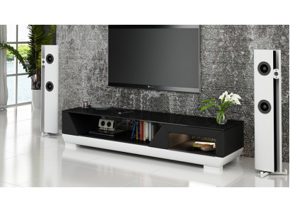 RTV TV Sideboard Ādas Stikla Galda Televīzijas Skapis Galda Lowboard Mo.I