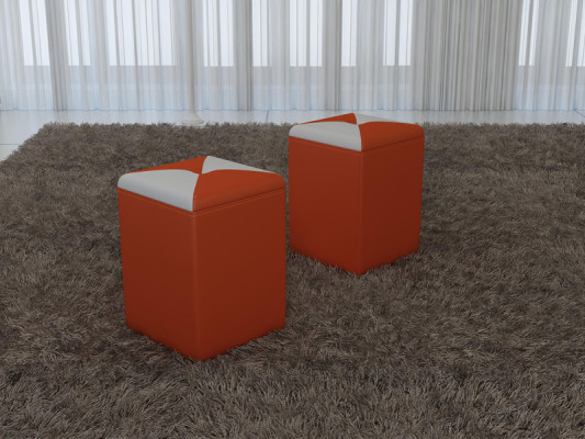Izstrādājuma Polster Hocker Fußhocker Ottomane Sitz Chaise Gepolstert FT006