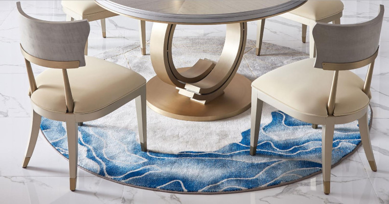 Apaļais galda dizains ar 4x krēsliem ēdamistabai, sēdvietas, apaļo galdu komplekts, koks.