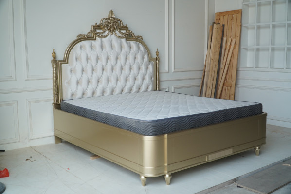 Chesterfield koka divguļamais gulta dizains polsterbeds laulātajiem guļamistabai 180x200
