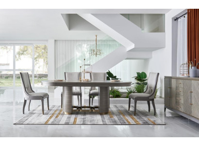 Ēdamistabas galds dizainera luksusa mēbeles koka galds 221x95cm dzīvojamā istaba