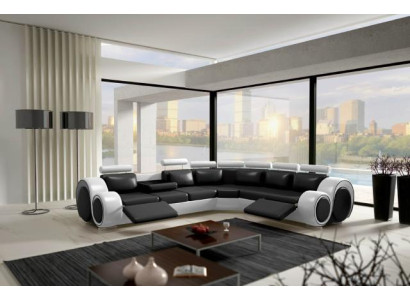 ĀDAS DZIVOKĻA STŪRA DĪVĀNS DIZAINA DĪVĀNS ĀDAS DĪVĀNS STŪRA DĪVĀNS DZĪVNIECĪBAS ZONA MELNS BALTS