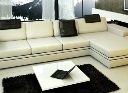 Stūrsofa ar USB kanālu dīvāns gultas stūra garnitūra ādas audums PHM88